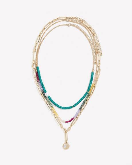 Necklaces with Beading and Pendants, Set of 3 - Addition Elle