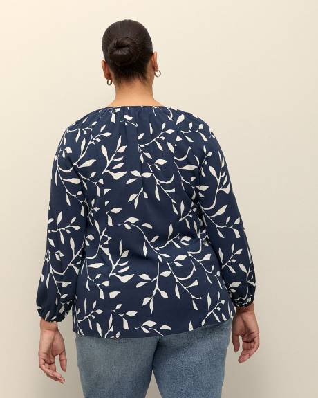 Scoop-Neck Swing Blouse