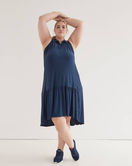 Robe polo mi-longue sans manches - Active Zone