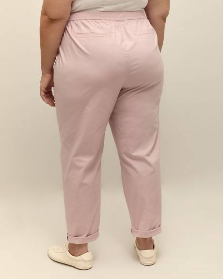 Pantalon à jambe fuselée en coton