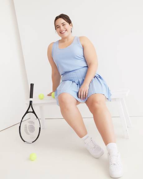 Camisole à col rond avec empiècement en maille - Active Zone