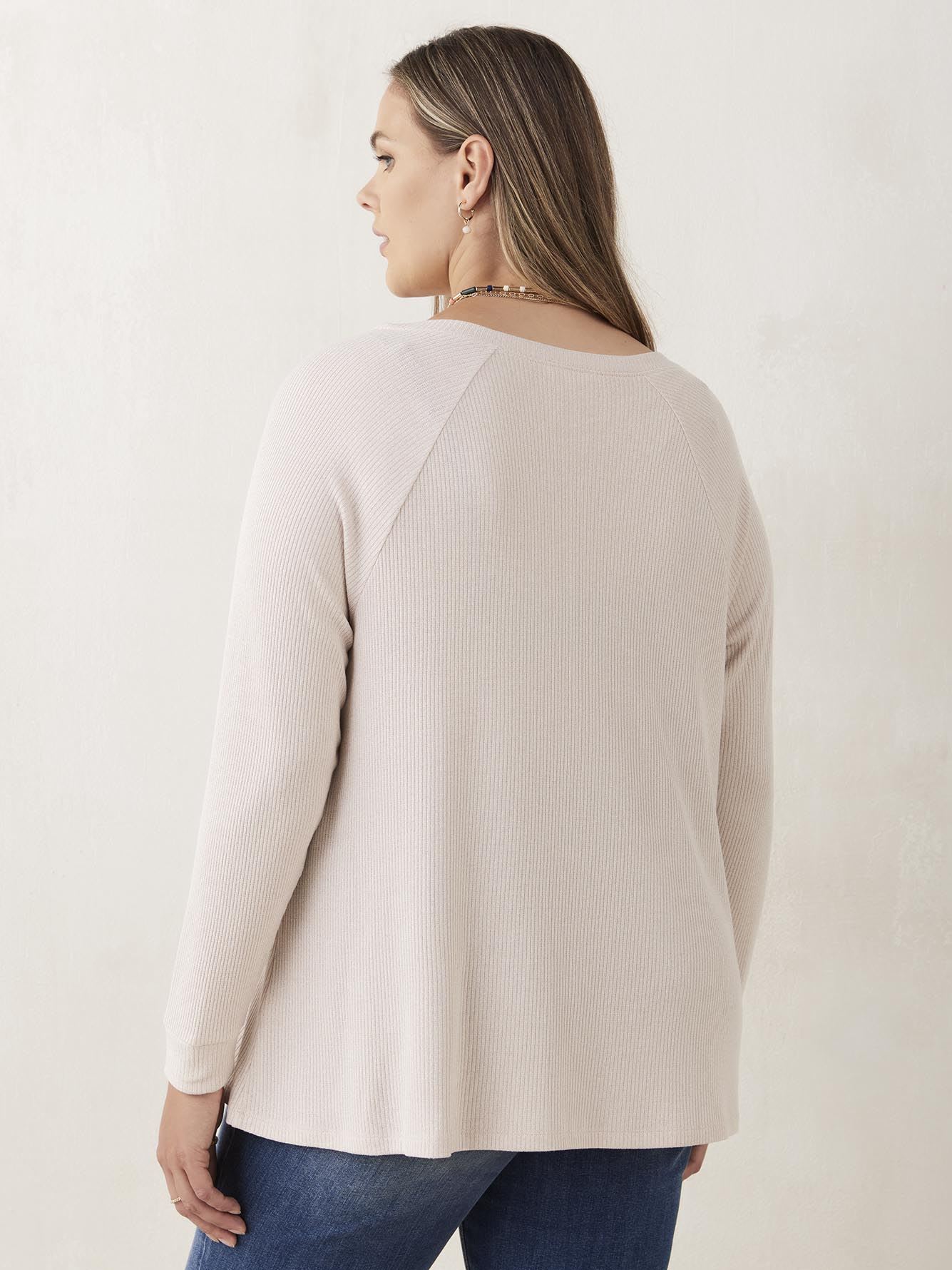 Long Sleeve Rib Knit Top - In Every Story | Penningtons