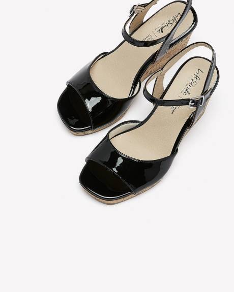 Wide Width, Island Time Cork Wedge Sandal - Lifestride