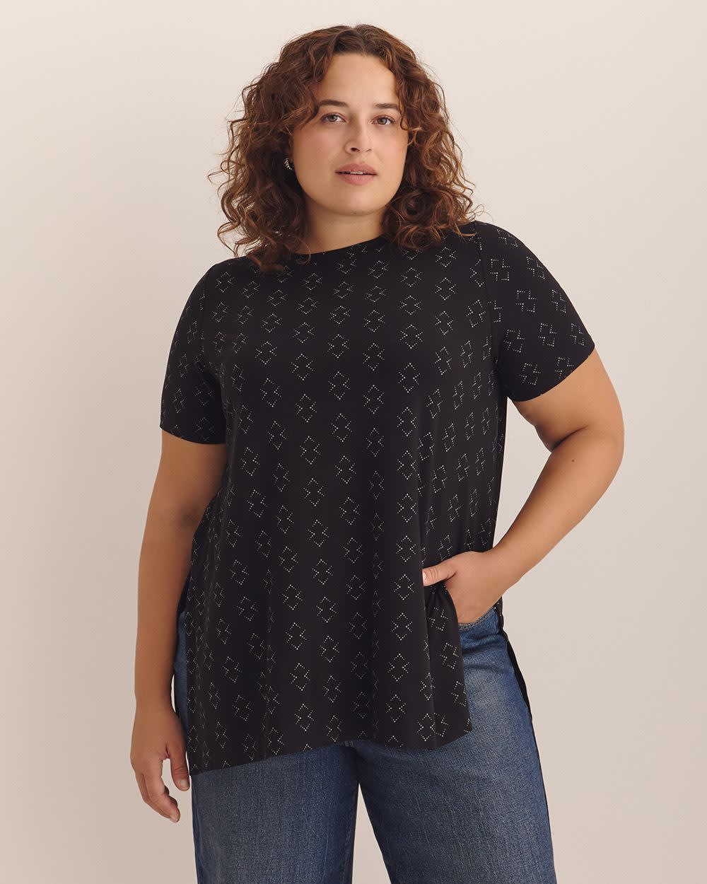 Modern-Fit Tunic with Slits - PENN. Essentials Modern-Fit Tunic with Slits - PENN. Essentials