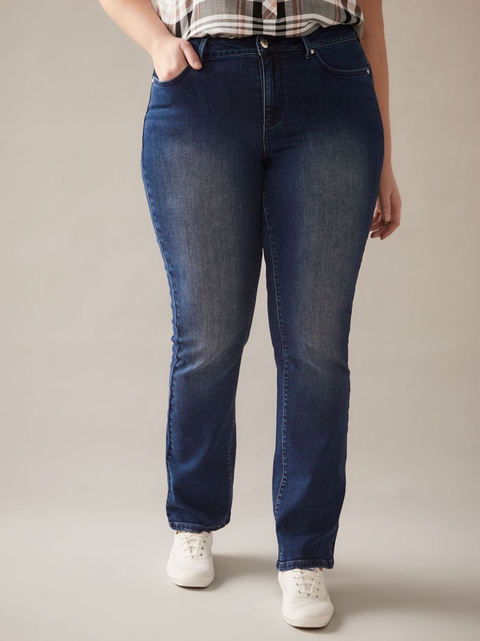 Petite, Jean bleu foncé mi-évasé - d/C JEANS