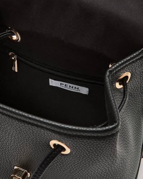 Mini sac à dos en faux cuir de vache