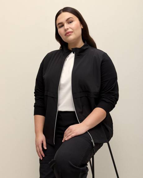 4-Way Stretch Mock-Neck Zipped Jacket - Active Zone