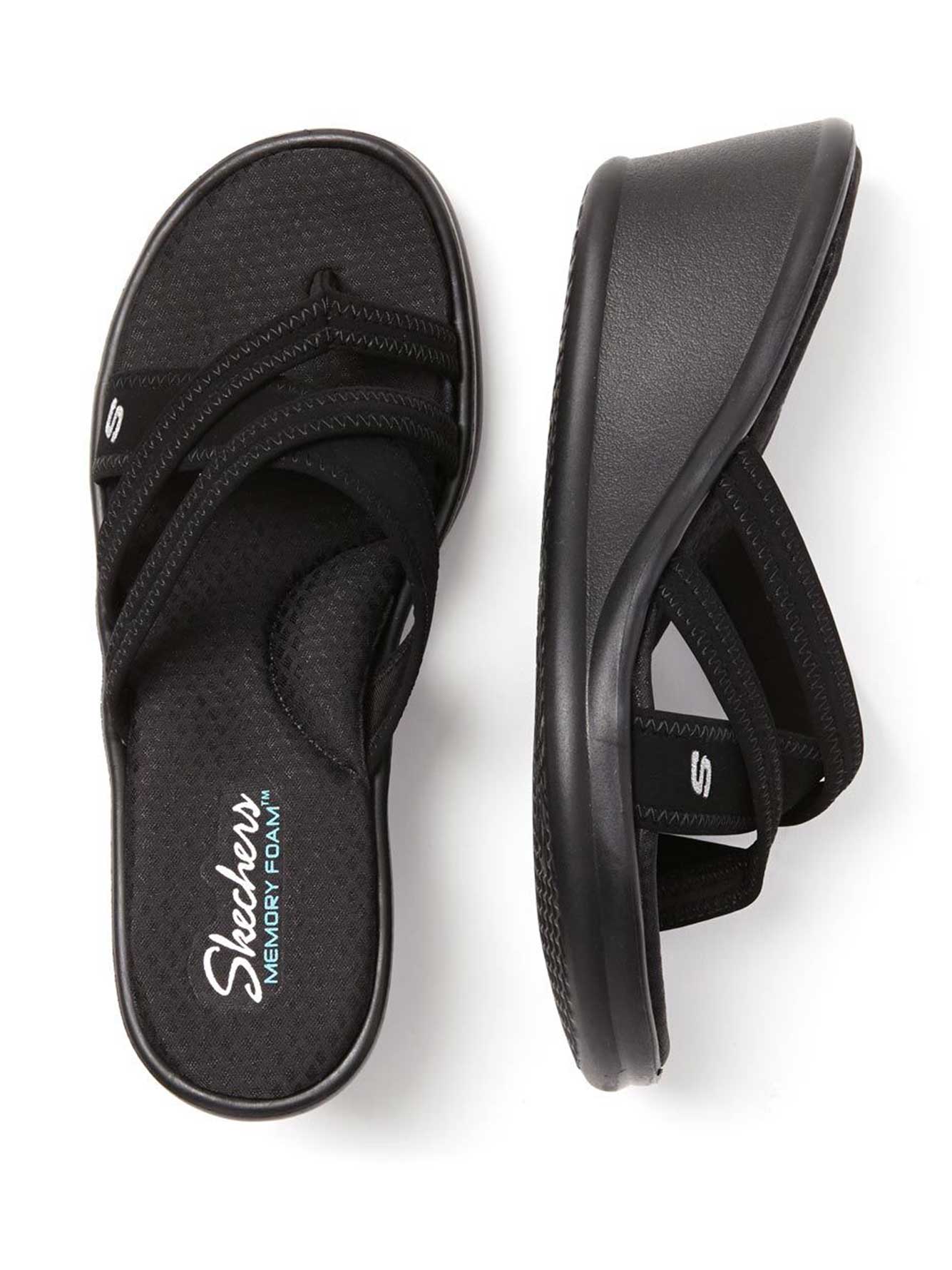 skechers tongs compensées