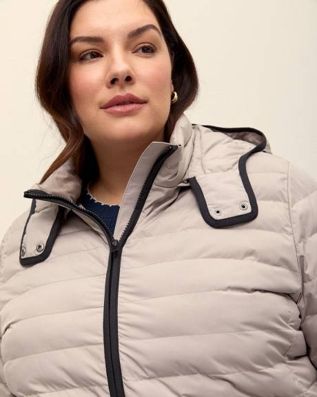 Packable Jacket with Removable Hood