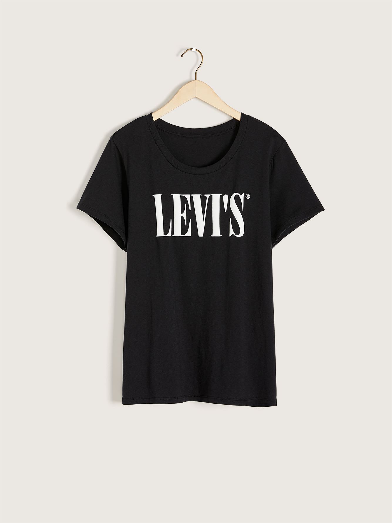 levis black logo t shirt