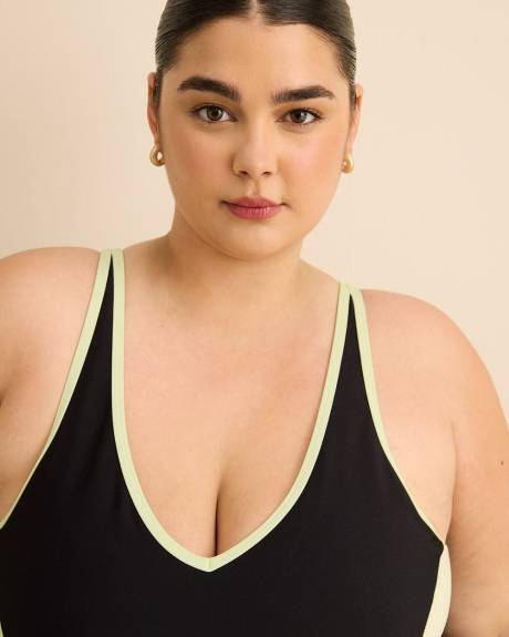 Black One-Piece Swimsuit - Active Zone