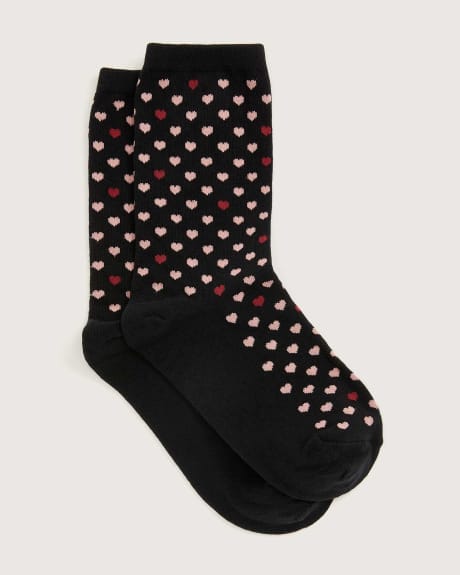 Fashion Crew Socks, Hearts - In Every Story
