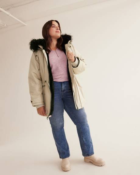 Responsible, Lined Parka Jacket with Removable Hood