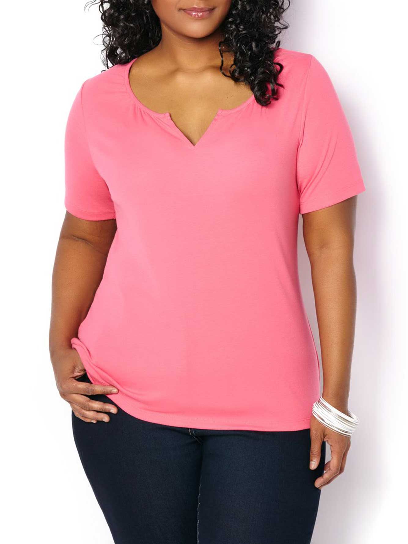 cut new neckline t shirt