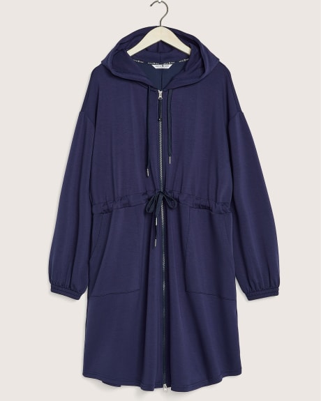 Veste longue ?� capuchon en scuba - Active Zone | Penningtons