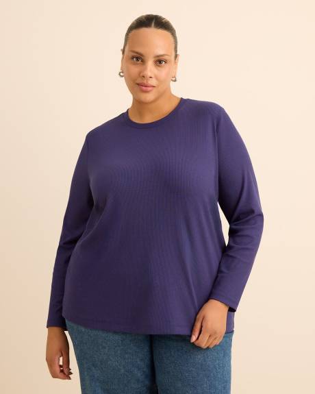 Boyfriend-Fit Ribbed Tee - PENN. Essentials Boyfriend-Fit Ribbed Tee - PENN. Essentials