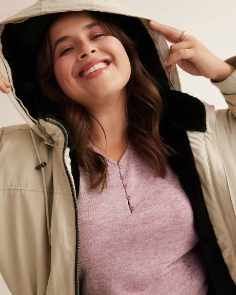 Responsible, Lined Parka Jacket with Removable Hood