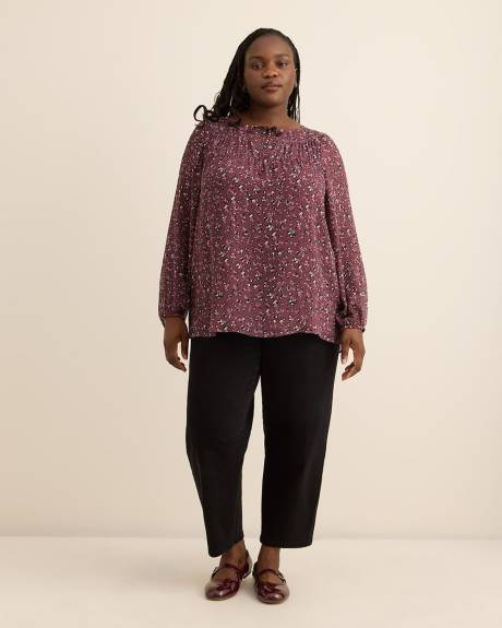 Shirred Swing Blouse