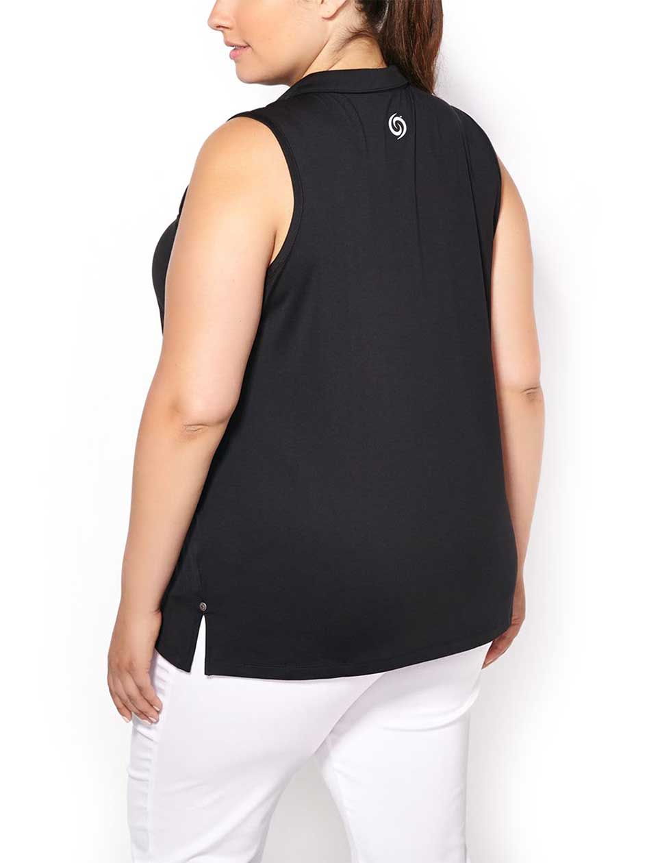 ActiveZone Golf Sleeveless PlusSize Polo Shirt Penningtons