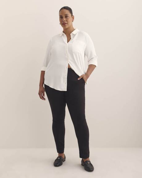 Pantalon à jambe skinny, coupe ingénieuse, tissu responsable - Essentiels PENN.