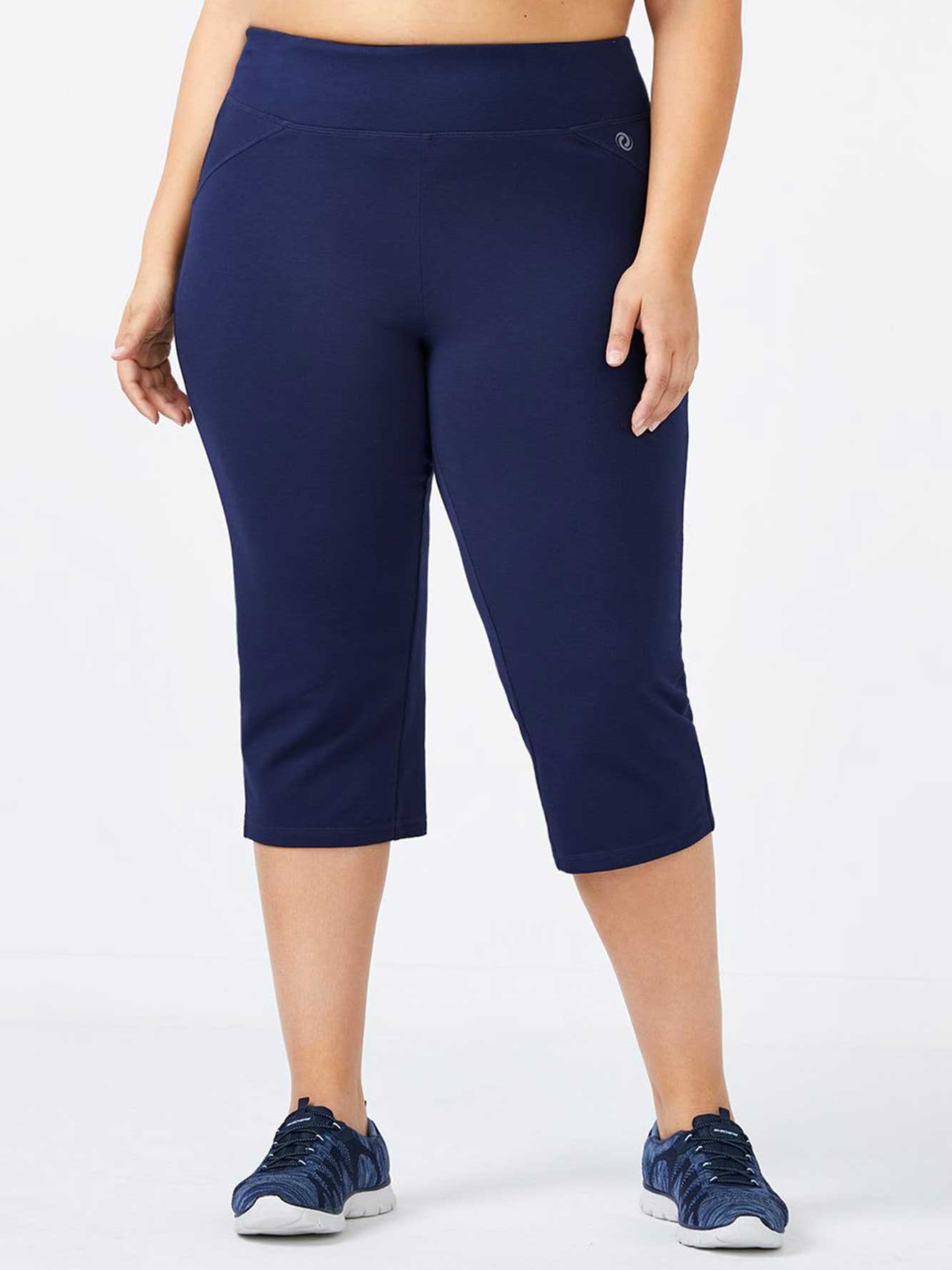 Plus-Size Basic Yoga Capri - ActiveZone