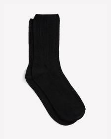 Chaussettes noires texturées