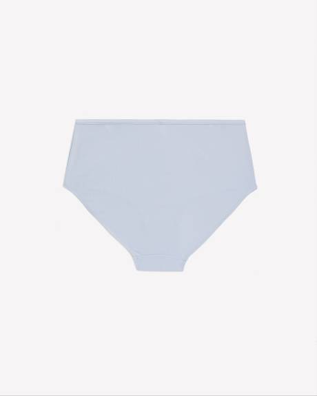 Blue Ribbed Microfibre Full Brief - ti Voglio