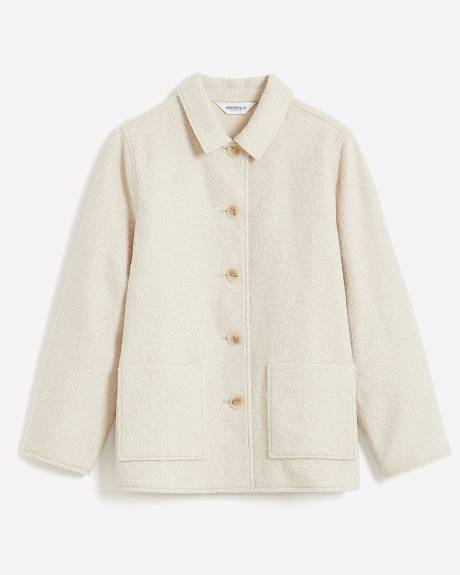 Solid Trucker Shacket - Addition Elle