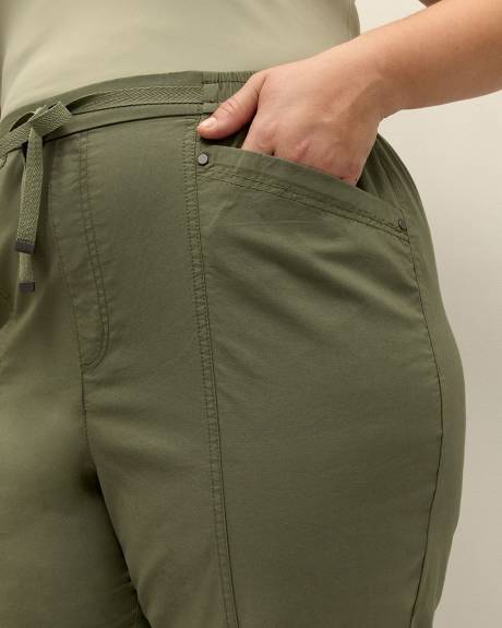 Cotton Tapered-Leg Pant
