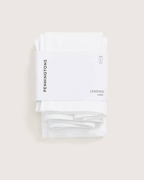 Fashion White Denim Capri Legging
