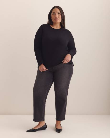 T-shirt à manches longues et col rond - Addition Elle - Essentiels PENN.