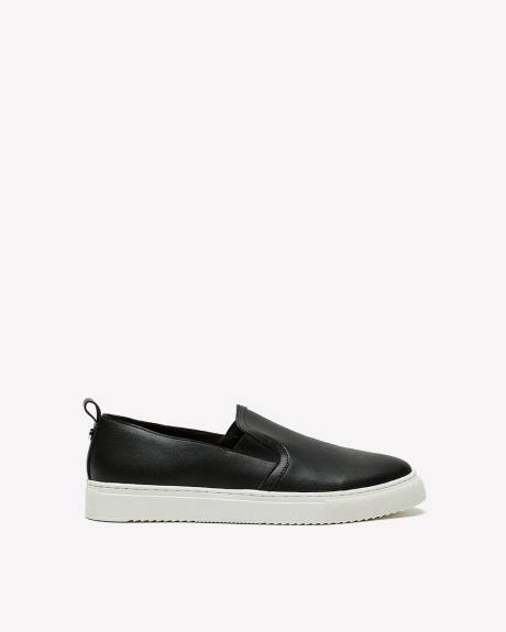 Extra Wide Width, Leather Slip-On Sneaker