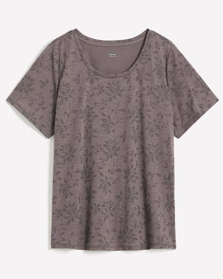 T-shirt imprimé à col rond, coupe galbée - Essentiels PENN.