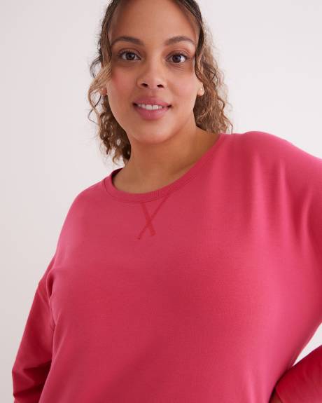 Crew Neck Tunic Sweatshirt - Active Zone