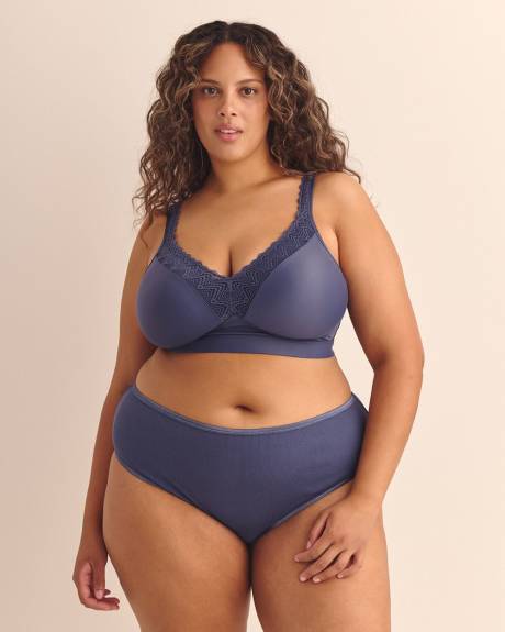 Soutien-gorge t-shirt respirant rembourré avec dentelle, sans armatures - ti Voglio