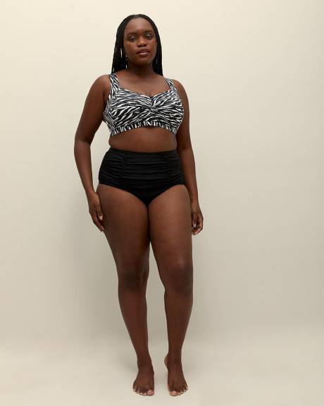 High-Waisted Costa Swim Brief - Raisins Curve