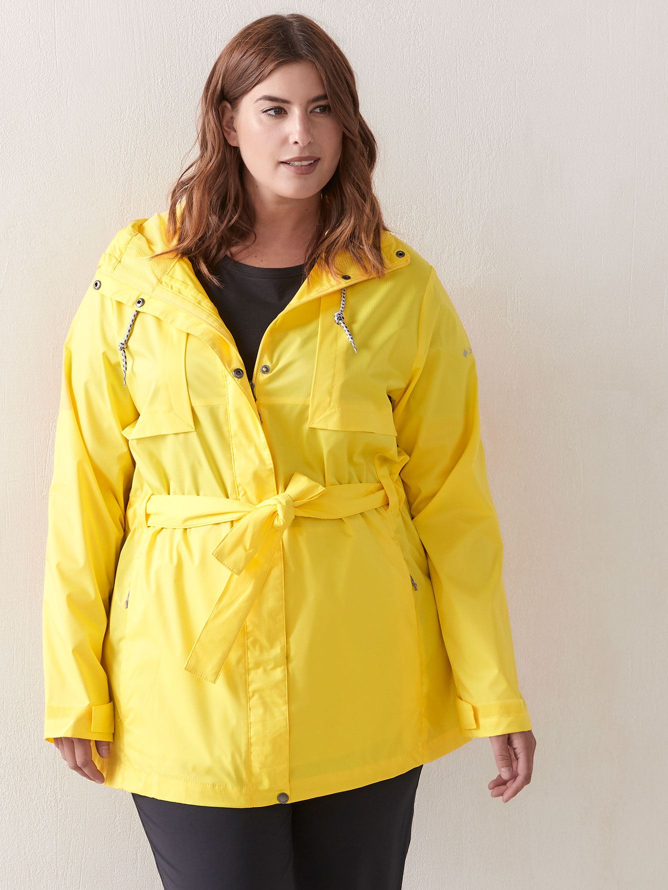 columbia yellow rain jacket