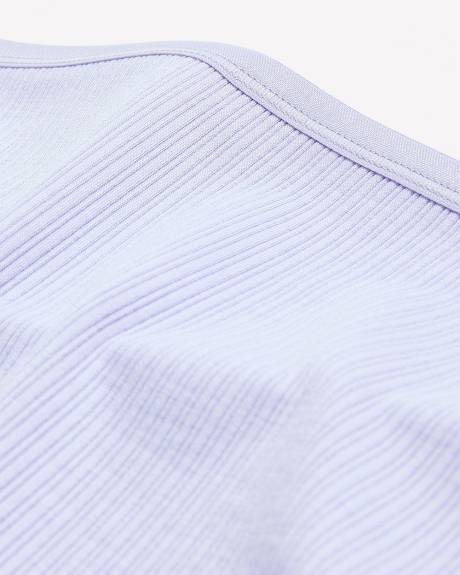 Ribbed Solid Brief with Elastic Waist - ti Voglio