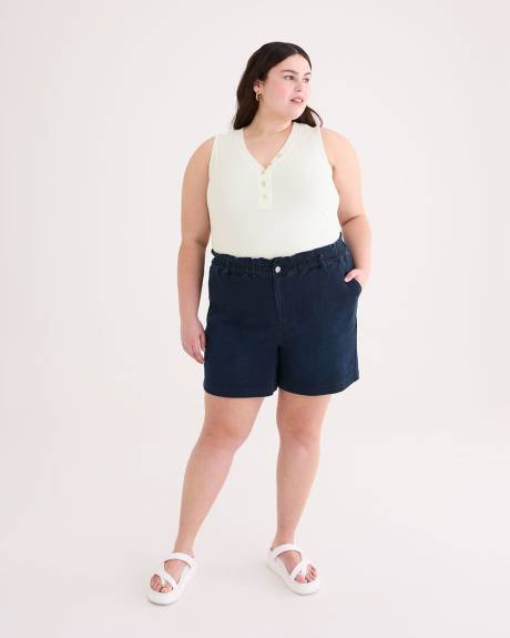1948 Fit Knit Like Denim Shorts - d/C JEANS