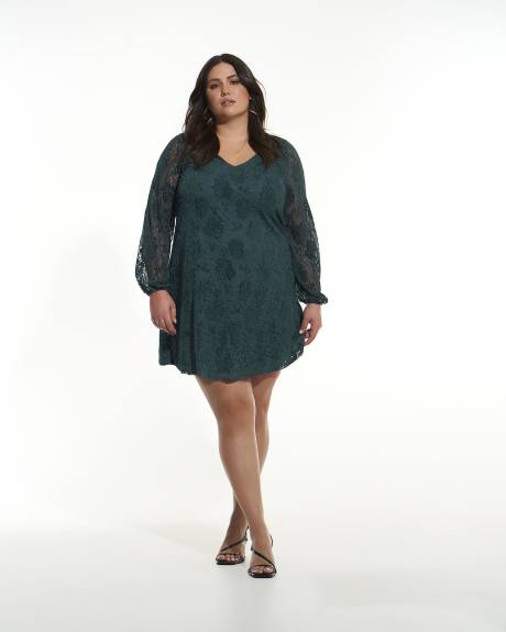 Robe évasée en dentelle - Addition Elle
