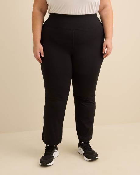 Pantalon de yoga noir, petite, tissu responsable - Active Zone