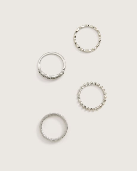 Stackable Mixed Rings, Set of 4 - In Every Story