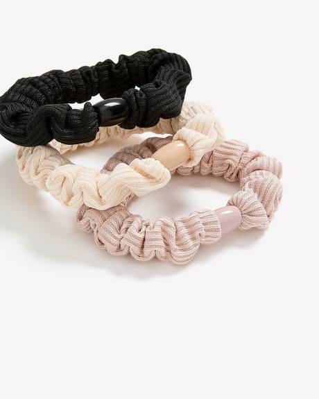 Mini Hair Scrunchies, Set of 6