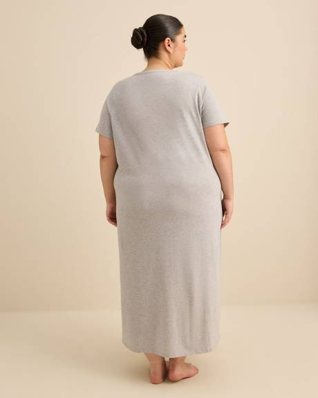 Chemise de nuit longue &agrave; manches courtes - ti Voglio