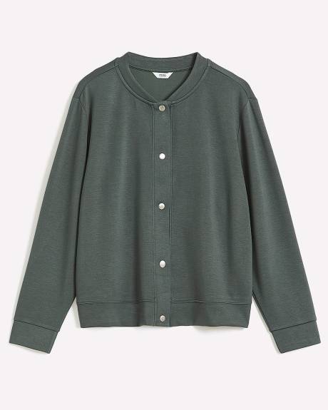 Knit Bomber Jacket