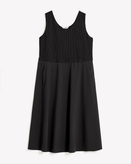 Responsible, Sleeveless V-Neck Dress - Active Zone