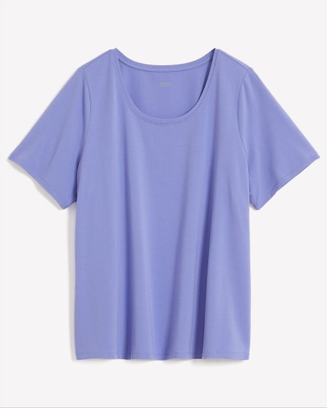 Short-Sleeve Round-Neck Fitted Tee