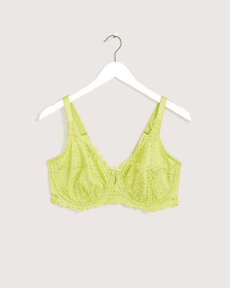 Femme Couture Green Lace Unlined Bra - Déesse Collection