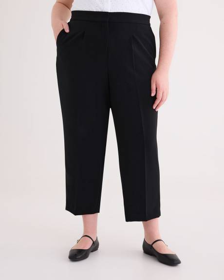 Straight-Leg Cropped City Pant