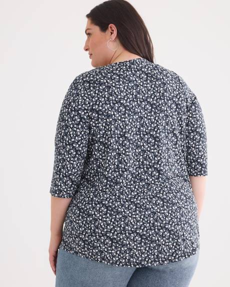 Tunic Knit Top with Smocking